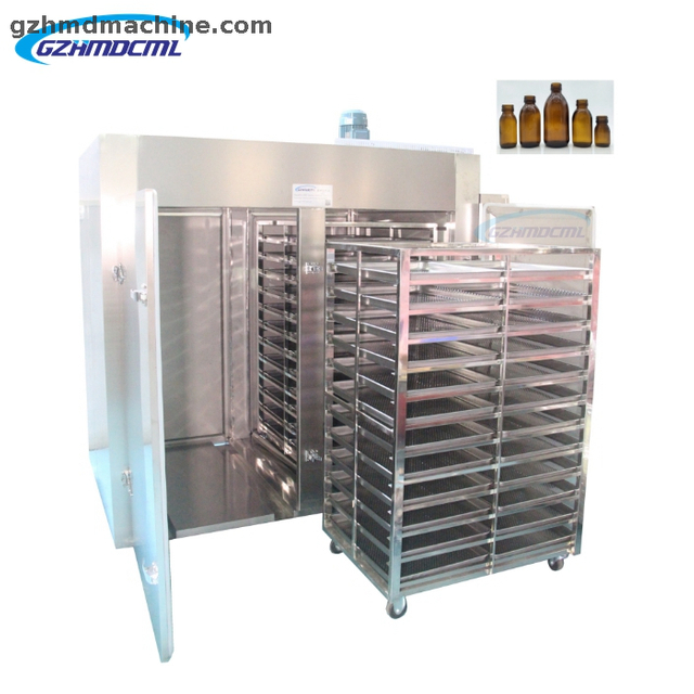 High Temperature Sterilizer Tray Dryer Large Hot Air Circle Drying Oven for Glass Bottle Jar Cup Can